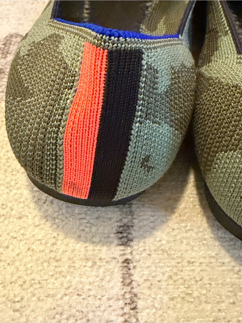 Rothy’s The Loafer Olive Camo Green Knit Flats Women’s 11 - Picture 5 of 8